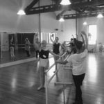 people practicing ballet